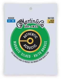 Martin MA150S snarenset voor akoestische gitaar snarenset voor akoestische gitaar, 80/20 bronze, medium, 13-56