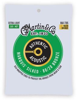 Martin MA170S snarenset voor akoestische gitaar snarenset voor akoestische gitaar, 80/20 bronze, extra light, 10-47
