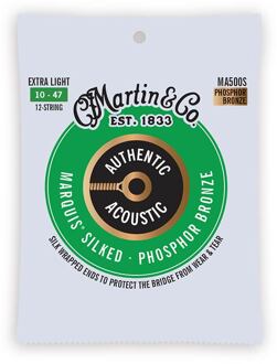Martin MA500S snarenset voor akoestische gitaar snarenset voor akoestische gitaar, 12-snarig, phosphor bronze, extra light, 10-47