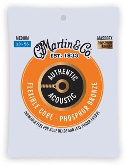 Martin MA550FX snarenset voor akoestische gitaar snarenset voor akoestische gitaar, 92/8 phosphor bronze, medium, 13-56