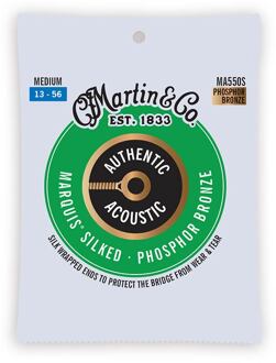 Martin MA550S snarenset voor akoestische gitaar snarenset voor akoestische gitaar, phosphor bronze, medium, 13-56