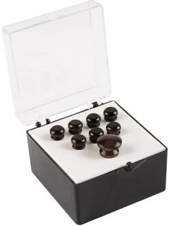 Martin SPA 18APP17 pin set (7 bridge pins plus 1 end pin), plain ebony wood