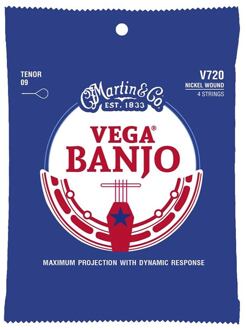 Martin V720 snarenset voor tenor banjo snarenset voor tenor banjo, 009-016-023-030