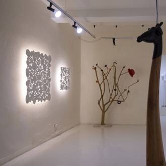 Martinelli Luce Cellule LED wandlamp 110x110cm wit