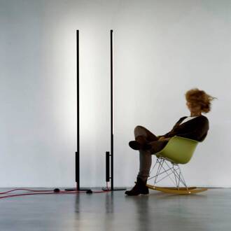 Martinelli Luce Colibrì LED vloerlamp buisvormig zwart, wit