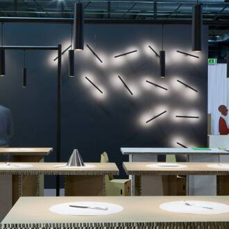 Martinelli Luce Colibrì wand 2-lamps zwart zwart, opaal