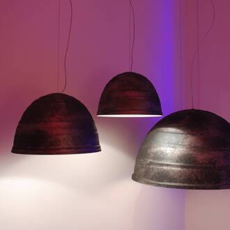 Martinelli Luce Glanzende hanglamp BABELE, 65 cm zilvergrijs, goud