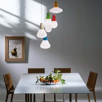 Martinelli Luce hanglamp Ciulifruli, blauw, polyethyleen lichtblauw
