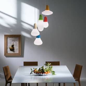 Martinelli Luce hanglamp Ciulifruli, groen, polyethyleen