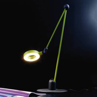 Martinelli Luce L'amica LED tafellamp, pistache geel-groen, blauw, antraciet