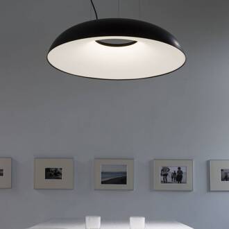 Martinelli Luce Maggiolone hanglamp 930 85cm zwart zwart, opaal