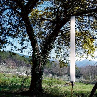 Martinelli Luce Pistillo buiten hanglamp 171cm opaal, zwart