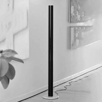 Martinelli Luce Pistillone LED vloerlamp dimbaar zwart glanzend, gemarmerd