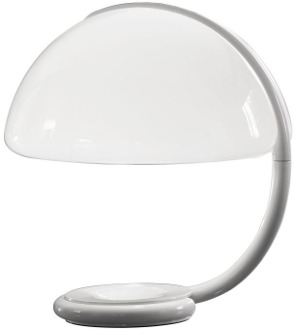 Martinelli Luce Serpente Tafellamp - Wit