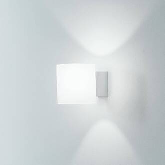 Martinelli Luce Tube wandlamp, glazen kap 10 cm wit