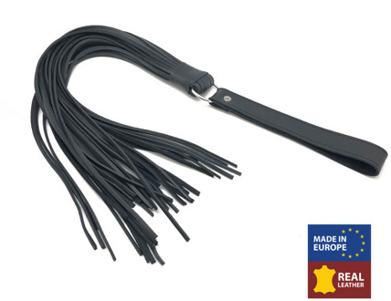 Martinet met Leren Touwen - 75 cm - Zwart