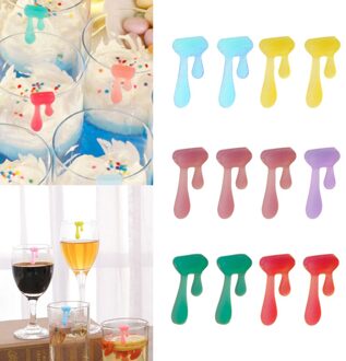 Martini Champagne Cocktails Voor Identifier Cup Teken Creatieve Wate Glas Marker