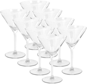 Martini glazen - 12x stuks -260 ml - glas - cocktailglazen