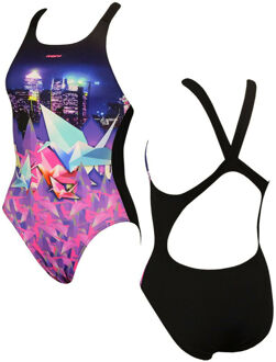 MARU Metro Dames Zwempak Paars - EU 37 / UK 4