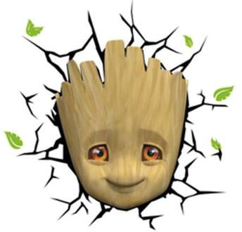 Marvel 3D LED Light Baby Groot Face 3D