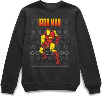 Marvel Avengers Classic Iron Man kersttrui - Zwart - XXL