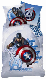 Marvel Avengers Dekbedovertrek Captain America Multicolor
