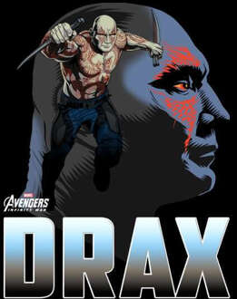 Marvel Avengers Drax T-shirt - Zwart - 3XL