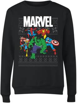 Marvel Avengers Group Dames kersttrui - Zwart - 3XL