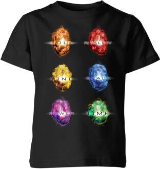 Marvel Avengers Infinity Stones Kinder T-shirt - Zwart - 146/152 (11-12 jaar) - XL