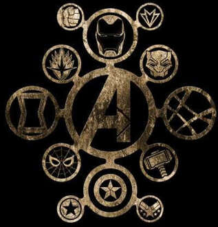Marvel Avengers Infinity War Icon T-shirt - Zwart - 3XL