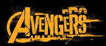 Marvel Avengers Infinity War Orange Logo T-shirt - Zwart - 3XL