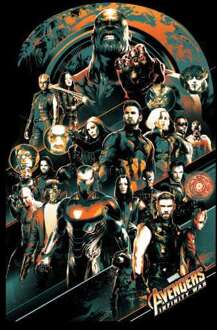 Marvel Avengers Infinity War Team Dames Trui - Zwart - 5XL