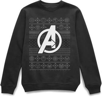 Marvel Avengers Logo kersttrui - Zwart - M
