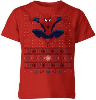 Marvel Avengers Spider-Man Kinder T-Shirt - Rood - 98/104 (3-4 jaar) - XS