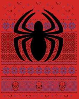 Marvel Avengers Spider-Man Logo kersttrui - Rood - M