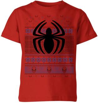 Marvel Avengers Spider-Man Logo Kinder T-Shirt - Rood - 110/116 (5-6 jaar) - Rood