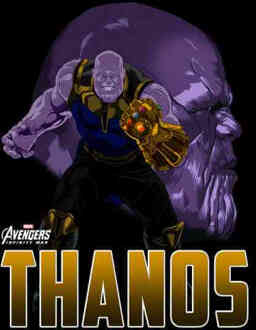 Marvel Avengers Thanos T-shirt - Zwart - 4XL