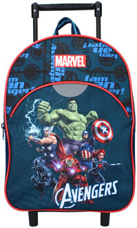 Marvel Avengers trolley/reis rugtas koffertje 33 cm voor kinderen - Kinder reiskoffers Multikleur