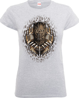 Marvel Black Panther Gold Erik Killmonger Dames T-shirt - Grijs - XL - Grijs