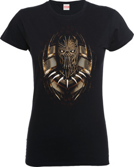 Marvel Black Panther Gold Erik Killmonger Dames T-shirt - Zwart - L - Zwart