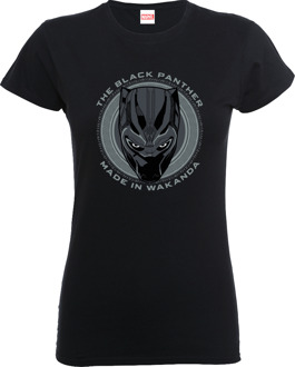 Marvel Black Panther Made in Wakanda Dames T-shirt - Zwart - XXL - Zwart