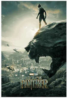 Marvel Black Panther Poster Trui - Wit - L - Wit