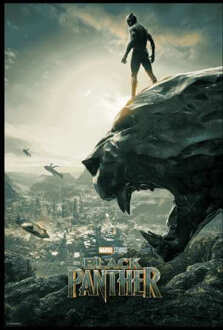 Marvel Black Panther Poster Trui - Zwart - L