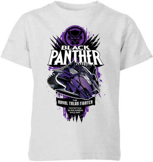 Marvel Black Panther The Royal Talon Fighter Badge Kids' T-Shirt - Grey - 134/140 (9-10 jaar) Grijs - L