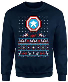 Marvel Captain America Christmas Bundle - Dames - XXL - Navy blauw