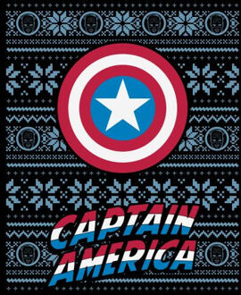 Marvel Captain America dames kerst t-shirt - Zwart - 3XL