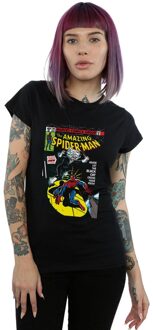 Marvel Dames/Dames Spider-Man Black Cat Cover Katoenen T-Shirt (Zwart) - maat