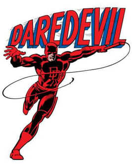 Marvel Daredevil Classic Logo Unisex Ringer T-Shirt - White/Red - XL - White/Red