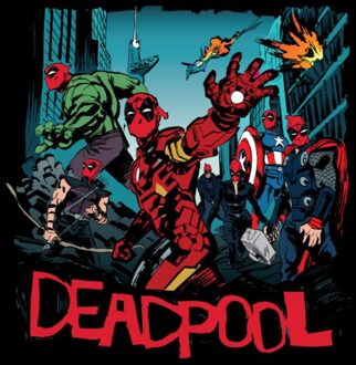 Marvel Deadpool Avengers Spoof Unisex T-Shirt - Black - 3XL Zwart