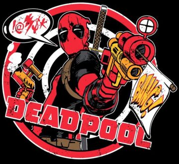 Marvel Deadpool Badge Unisex T-Shirt - Black - L Zwart